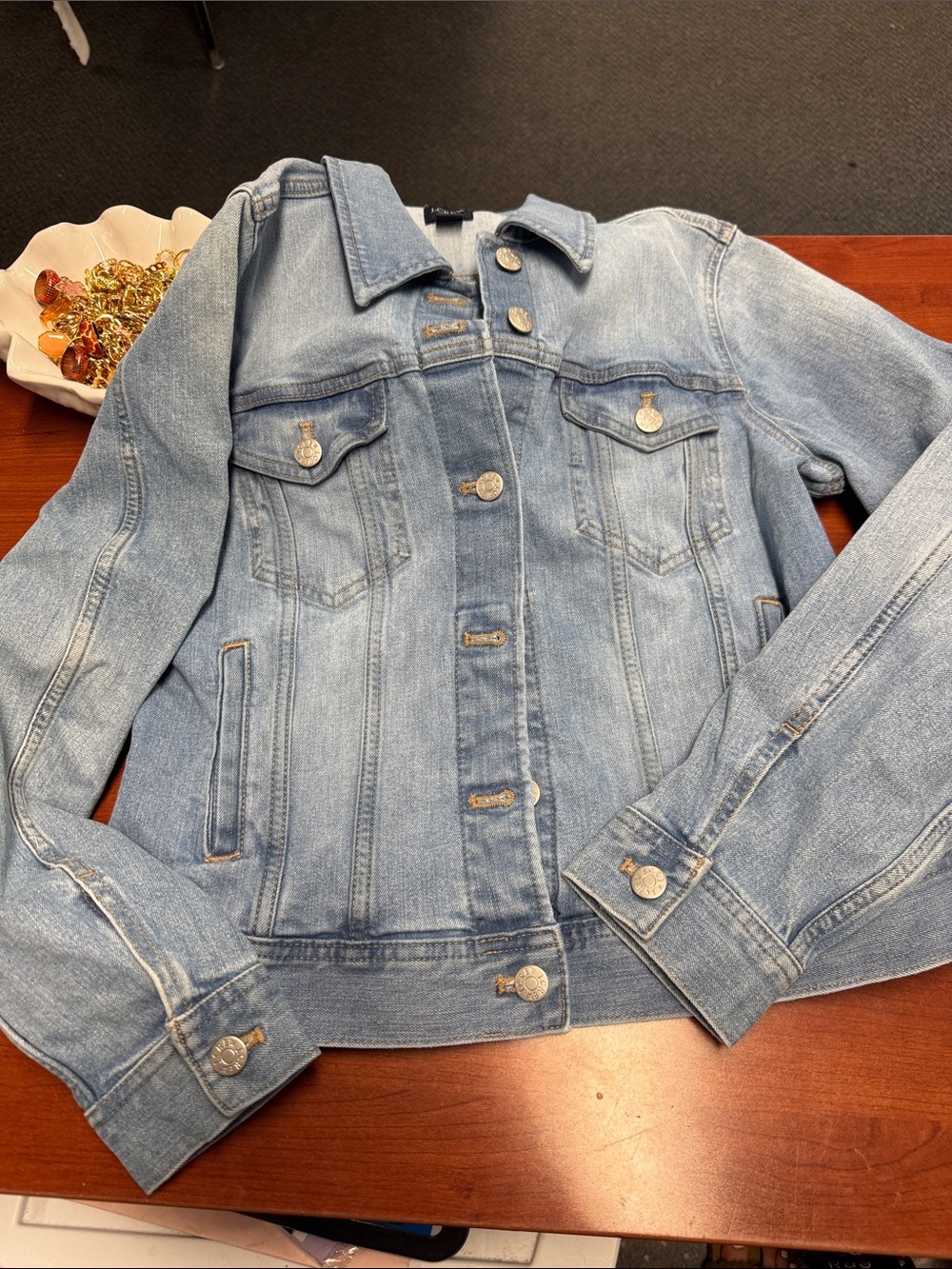 J. Crew factory denim jacket S // 100102